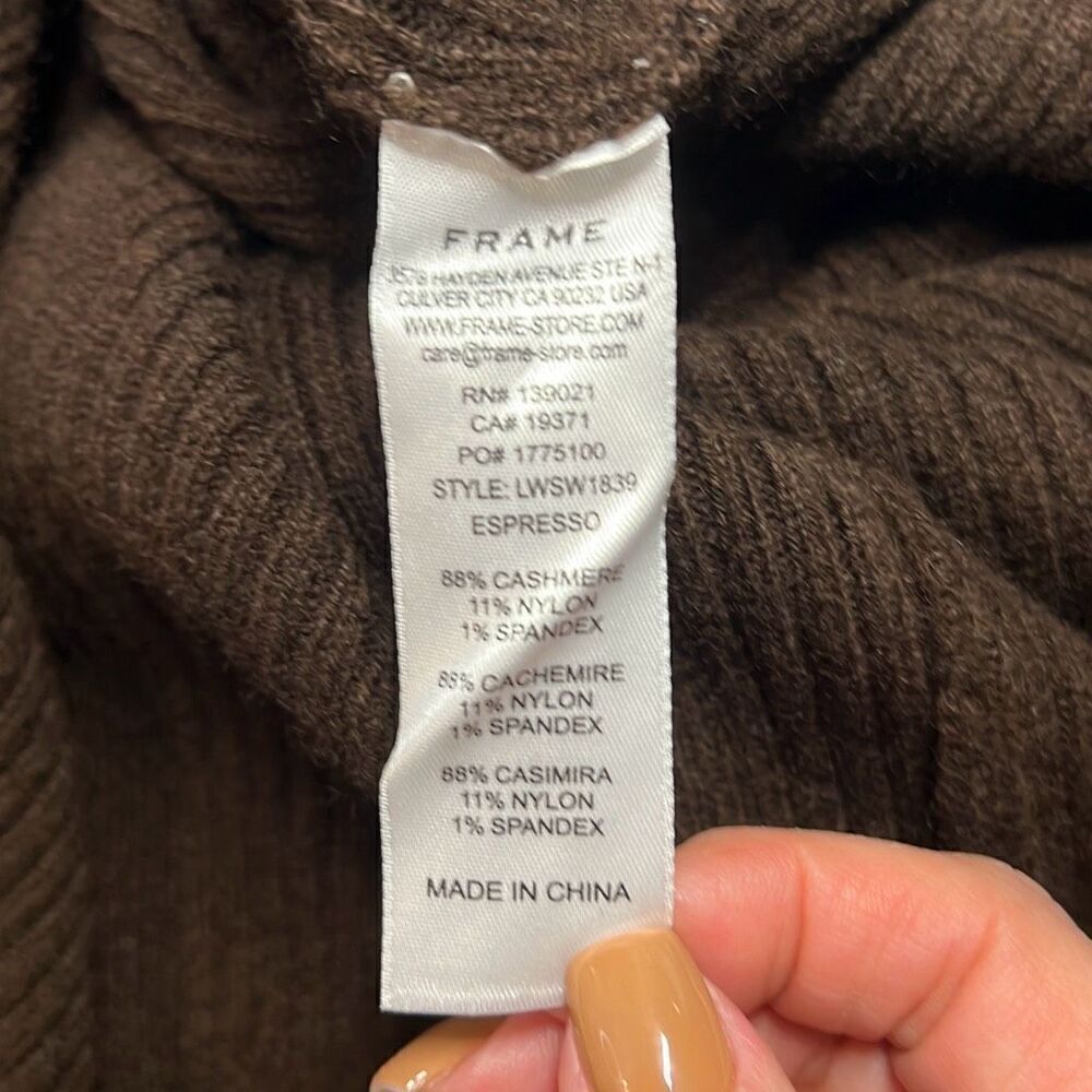 Frame Ribbed Cashmere U-Neck Dress NWT medium - Picture 15 of 15